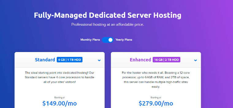 dedicated hosting